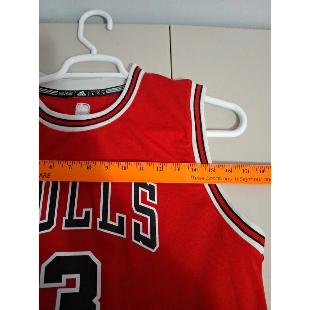 Chicago Bulls Adidas Dwyane Wade Large 14/16 Basketball‎ Jersey
